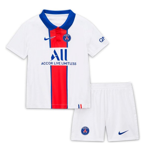 Camiseta Paris Saint Germain 2ª Niños 2020/21 Blanco